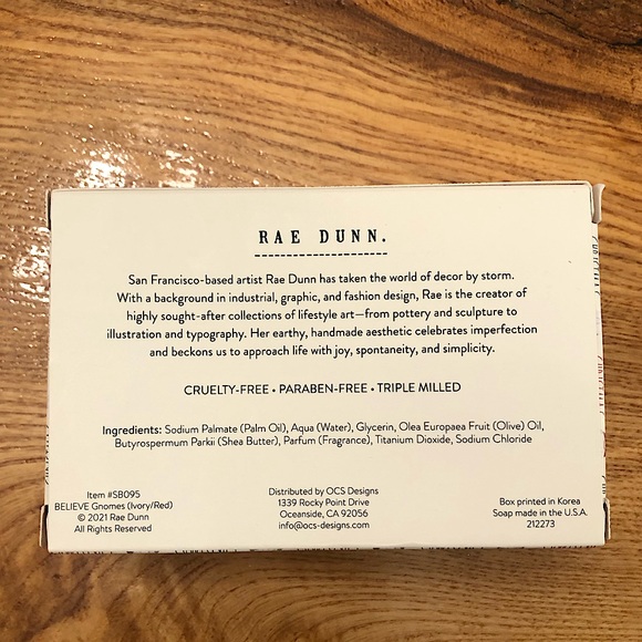 RAE DUNN: Christmas Edition Soap - All Natural, Paraben- Free, Cruelty-Free - Picture 2 of 3